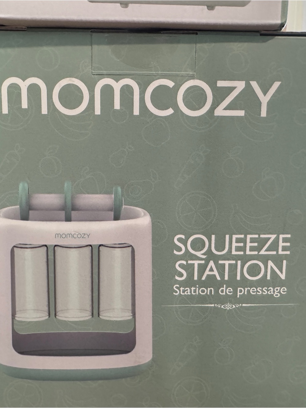Momcozy Squeeze Station Baby Puree Dispenser - Mint & White